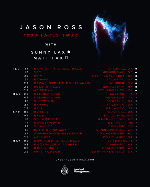 Jason Ross "1000 Faces" Tour