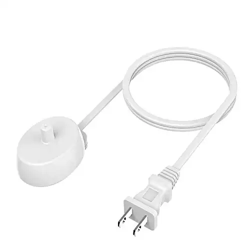 for Oral B Electric Toothbrush Replacement Charger Power Cord Supply Inductive Charging Base Model 3757 Portable Environmental ABS for Travel