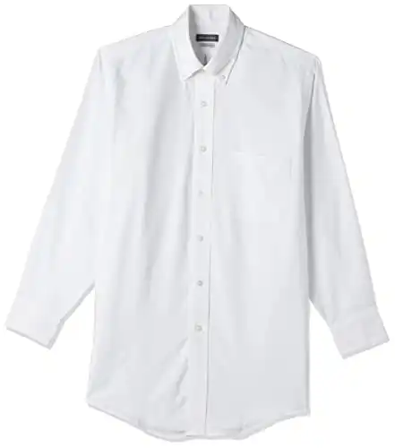 Van Heusen Men's Dress Shirt Regular Fit Oxford Solid Buttondown Collar