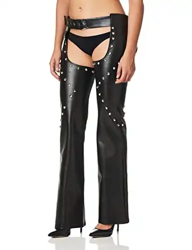 Roma Women's 1pc Studded Leatherette Chap