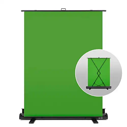 Elgato Green Screen - Collapsible Chroma Key Backdrop, Wrinkle-Resistant Fabric and Ultra-Quick Setup for background removal for Streaming, Video Conferencing, on Instagram, TikTok, Zoom, Teams, OBS