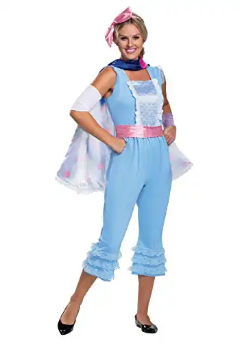 Disguise Disney Pixar Bo Peep Toy Story 4 Deluxe Women's Costume, Blue, S (4-6)