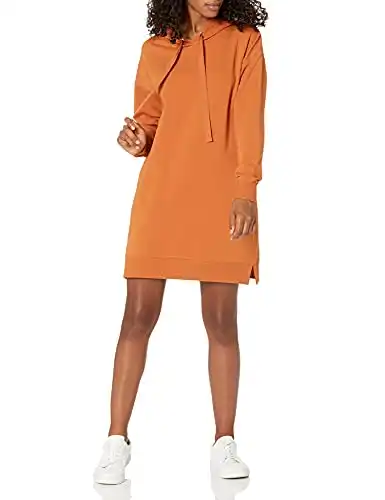 The Drop Women's Iona Long-Sleeve Hooded Mini Sweatshirt Dress