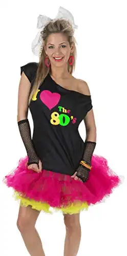 UNDERWRAPS Men's I Love The 80's Disco T-Shirt