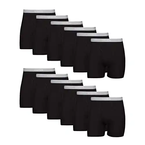 Hanes Men Hanes Boxer Briefs, Cool Dri Moisture-Wicking Underwear, Cotton No-Ride-up for Men, Multi-Packs Available