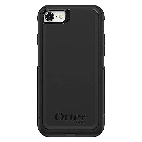 OtterBox iPhone SE 3rd & 2nd Gen, iPhone 8 & iPhone 7 (Not Compatible with Plus Sized Models) Commuter Series Case - BLACK, Slim & Tough, Pocket-friendly, with Port Protection