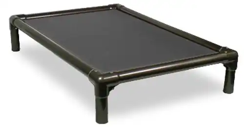 Kuranda Elevated Indoor Bed - Walnut PVC - Large - 40" x 25" - Cordura - Smoke