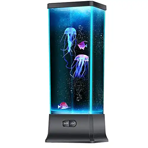 CALOVER Gifts for Kids Men Women Friends Family Cool Jellyfish Lava Lamp Night Light for Girls Boys Kids Home Office Bedroom Decor for Christmas Holiday Birthday Party