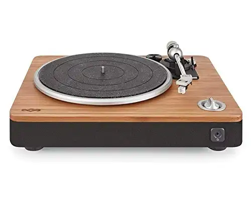 House of Marley Stir It Up Turntable: Vinyl Record Player with 2 Speed Belt, Built-in Pre-Amp, and Sustainable Materials