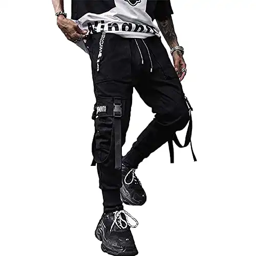 XYXIONGMAO Men's Jogger Pants Techwear Hip Hop Harem Pants Streetwear Tactical Track Pants