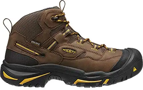 KEEN Utility Men's Braddock Mid Steel Toe Waterproof Work Boot Industrial