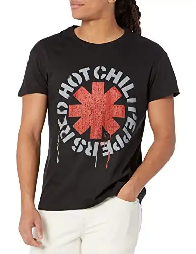 Bravado Red Hot Chili Peppers Distressed Men's T-Shirt S Black