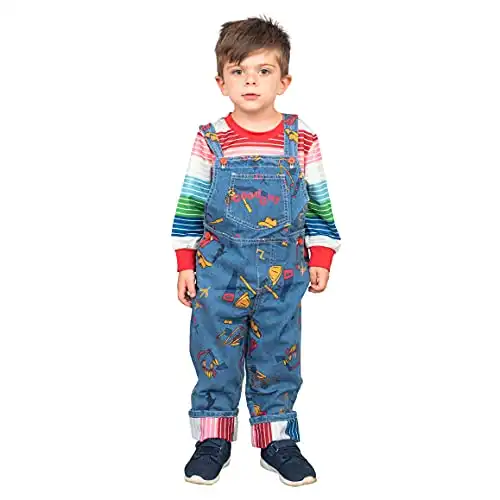 Chucky Costume Good Guys Doll Child Halloween Cosplay (2T)