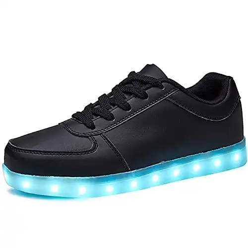 SANYES USB Charging Light Up Shoes Sports LED Shoes Dancing Sneakers