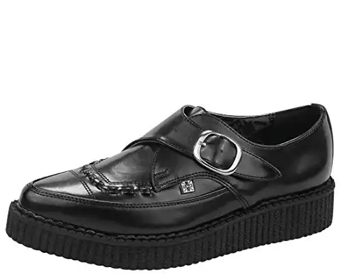 T.U.K. Shoes A8520 Unisex-Adult Creepers, Pointed Buckle Creepers - US: Mens 3 / Womens 5 Black