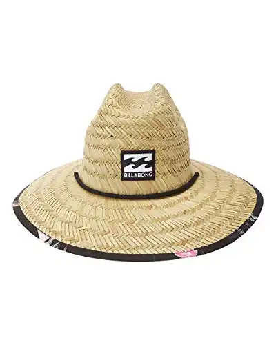 Billabong Men's Classic Printed Straw Lifeguard Hat