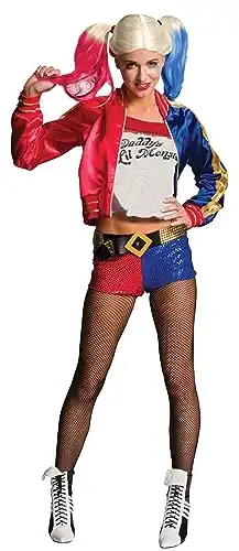 Rubie's Costume 820118-S Co Women's Suicide Squad Deluxe Harley Quinn Costume, Multi, Small, Multicolor