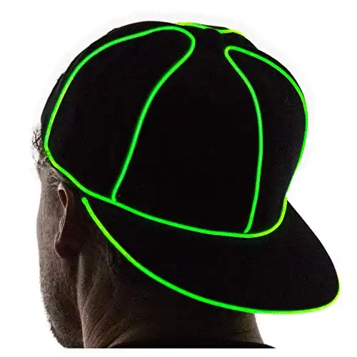 NEON NIGHTLIFE Light Up Snapback Hat Boys & Girls LED Baseball Accessory