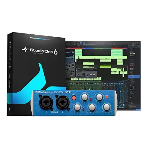 PreSonus, 2 Audio Interface, Blue, PC/Mac-2 Mic Pres (AUDIOBOX USB 96)