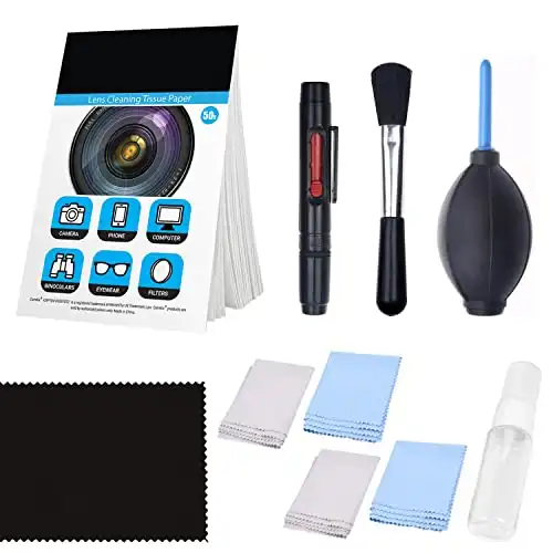 Professional Camera Cleaning Kit for DSLR Cameras- Canon, Nikon, Pentax, Sony - Cleaning Tools and Accessories