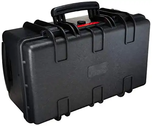 Amazon Basics Large Hard Rolling Camera Case, 22 x 14 x 9 Inches, Black, Solid