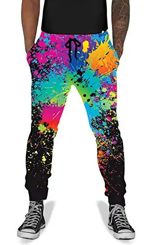 UNIFACO Unisex 3D Digital Print Sports Jogger Pants Casual Graphic Trousers Sweatpants with Drawstring