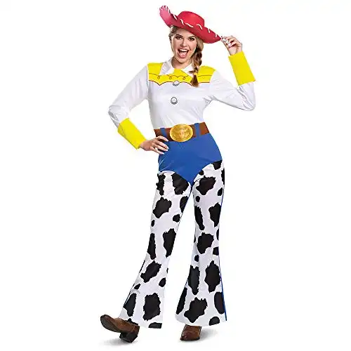 Disguise Women's Disney Pixar Toy Story and Beyond Jessie Costume, White/Black/Blue/Yellow, Medium