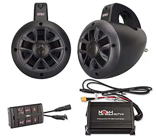 NOAM NUTV4 - Marine Bluetooth ATV/Golf Cart/UTV Speakers Stereo System