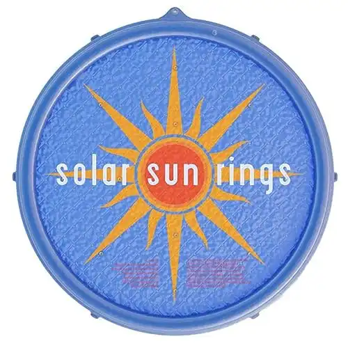 Solar Sun Rings UV Resistant Above Ground Inground Swimming Pool Hot Tub Spa Heating Accessory Circular Heater Solar Cover, Blue