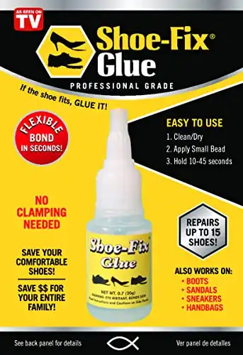 Shoe-Fix Shoe Glue: Instant Professional Grade Shoe Repair Glue