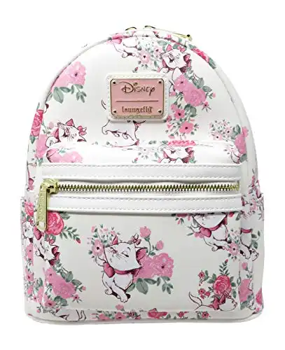 Loungefly Disney The Aristocats Marie Floral Allover-Print Mini Backpack WDBK0335