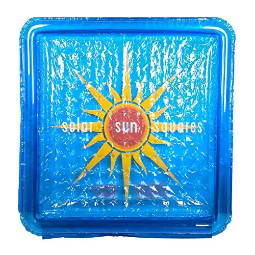 Solar Sun Rings SSSA-SB-02 UV Resistant Above Ground Inground Swimming Pool Hot Tub Spa Heating Accessory Square Heater Solar Cover, Sunburst